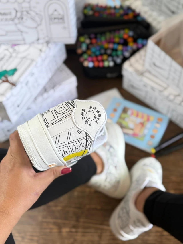 Tênis Air Force x Bobbie Goods Para Colorir