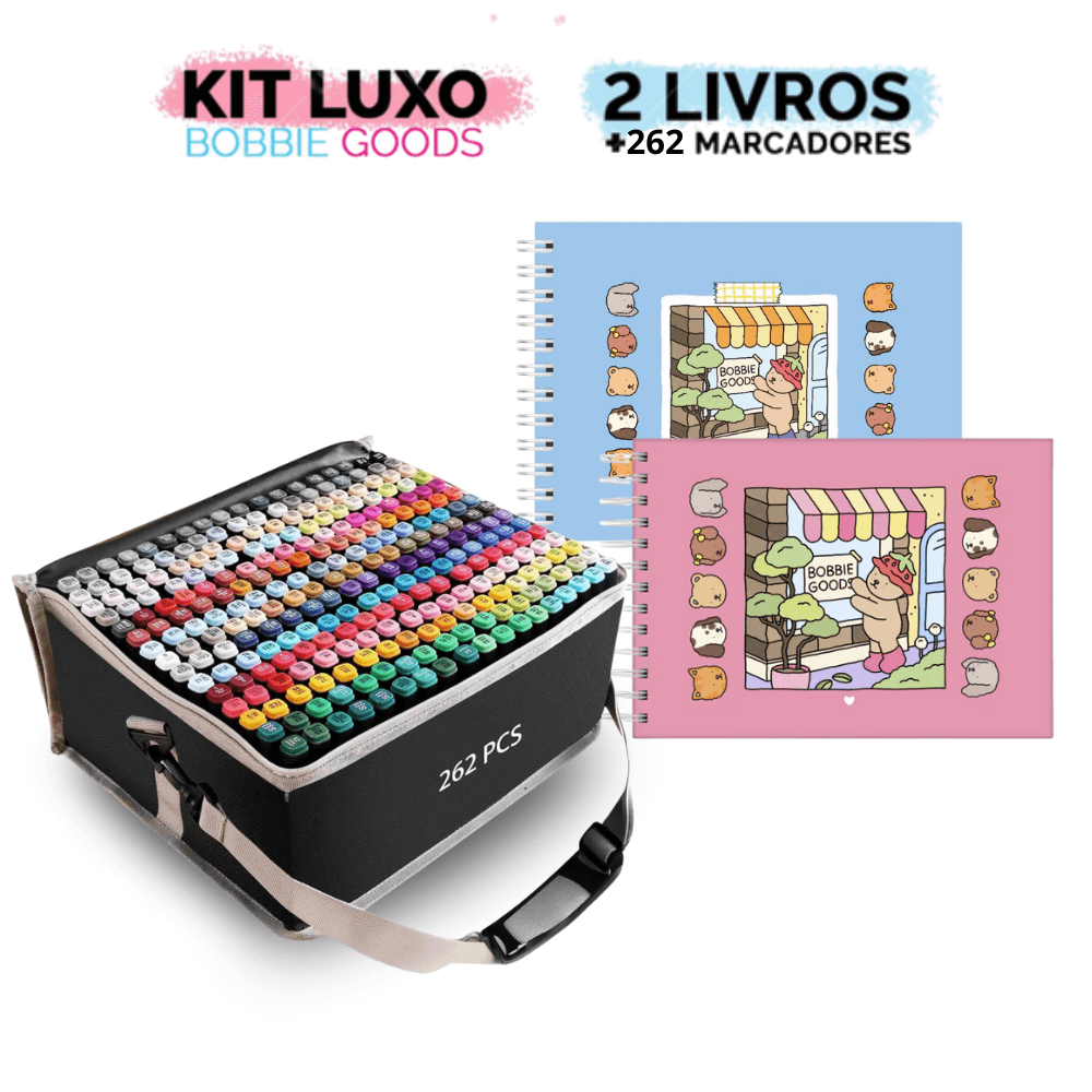 Kit Livros Bobbie Goods + Canetas Touch