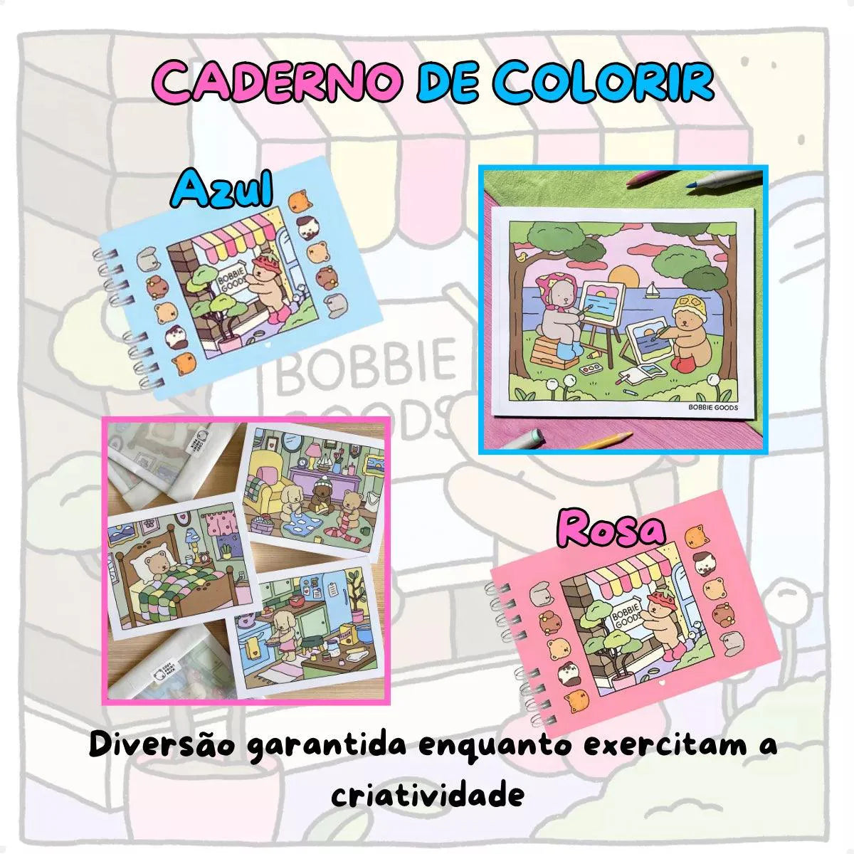 Kit Livros Bobbie Goods + Canetas Touch